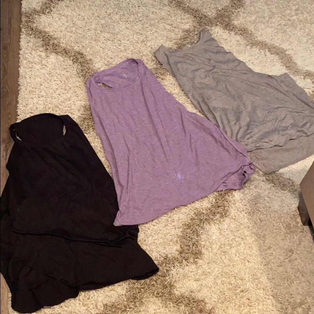 Pack of 3 racer back open armpit tank
